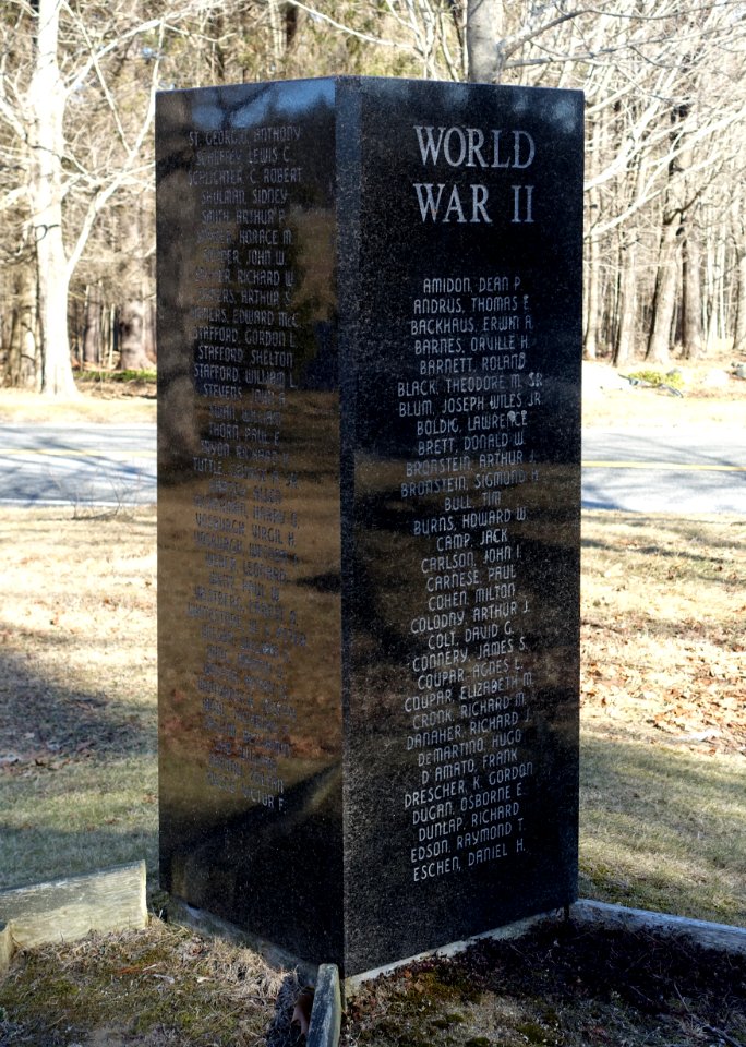 World War II Memorial - Monterey Veterans Memorial Park - Monterey, MA - DSC07362