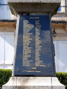 World War I & II Memorial of Vouvant pic3