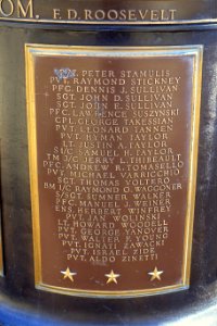 World War II Memorial, plaque 6 of 6 - Chelsea, Massachusetts - DSC09295