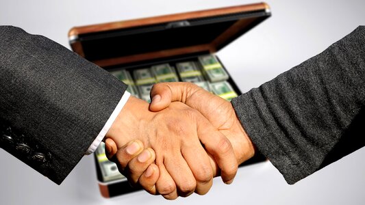 Business profit dirty money