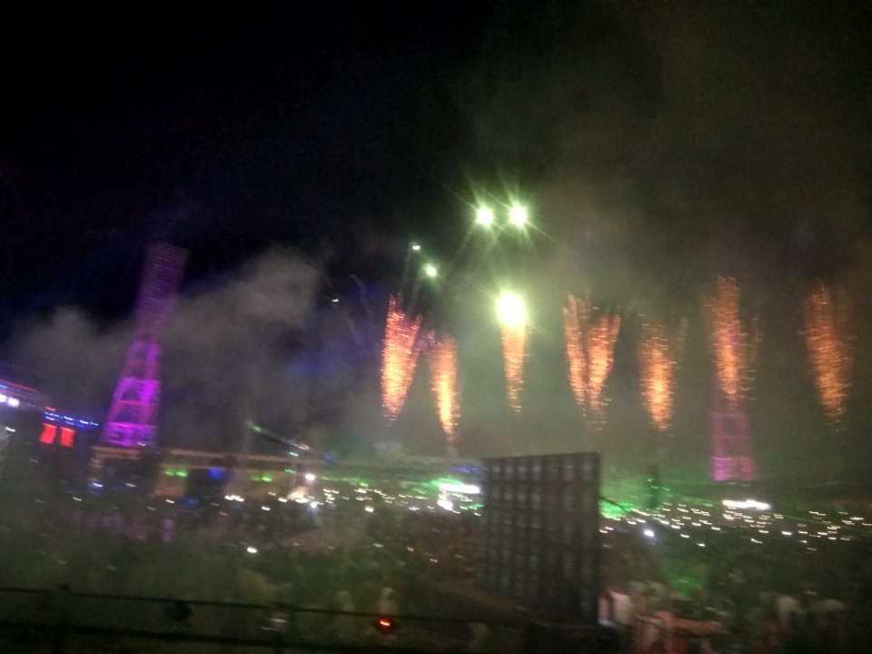 World telugu conferences laser show 14