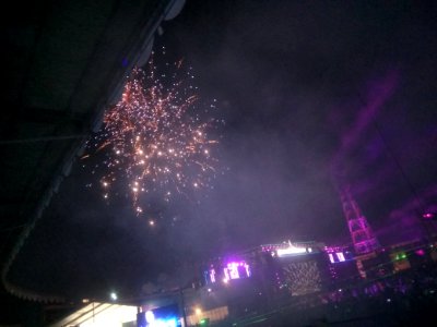 World telugu conferences laser show 3