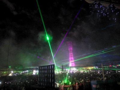 World telugu conferences laser show 9