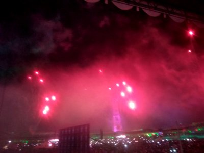 World telugu conferences laser show 6