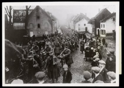 WORLD WAR 1. Soon after the armistice, German troops entered the Province of Lim, Bestanddeelnr 158-0831