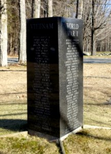 World War I and Vietnam War Memorial - Monterey Veterans Memorial Park - Monterey, MA - DSC07356
