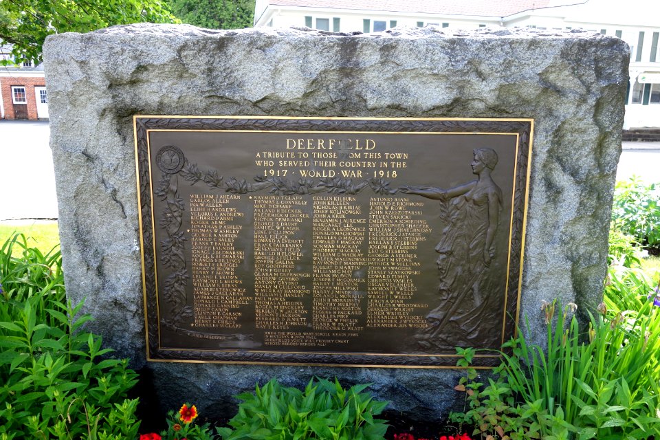 World War I memorial - South Deerfield, MA - DSC07440