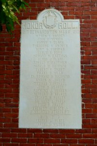 World War I memorial - Cushman Library - Bernardston, Massachusetts - DSC06510