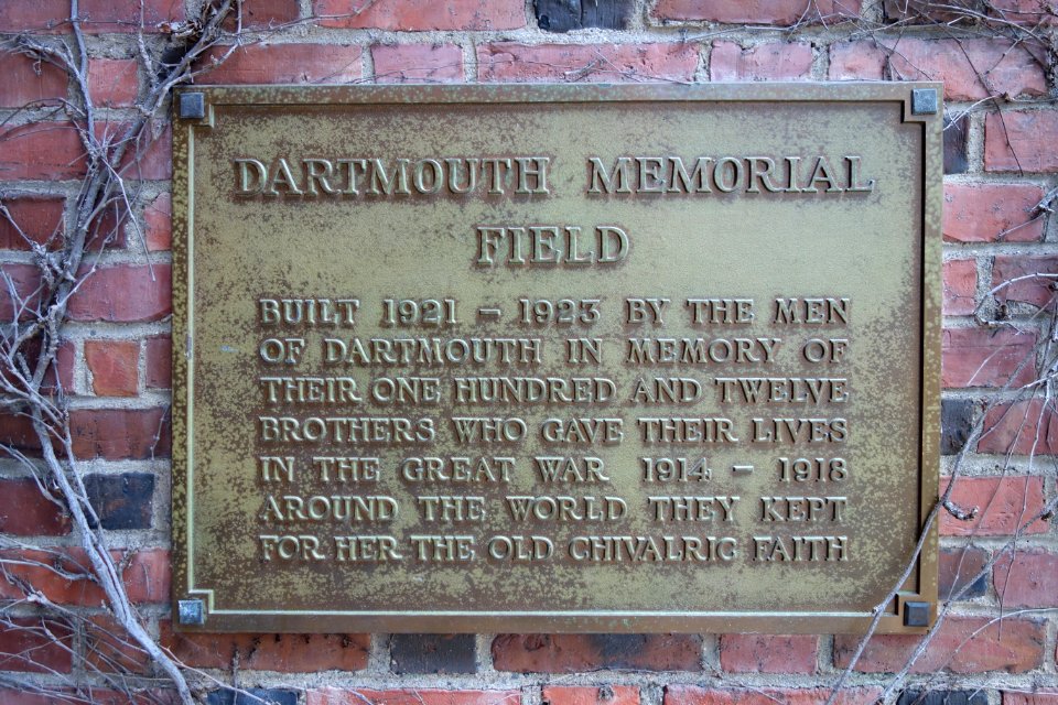 World War I memorial (Dartmouth Memorial Field) - Dartmouth College - DSC04659