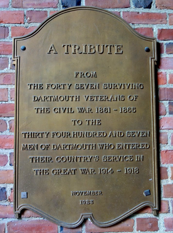 World War I memorial from Civil War veterans - Dartmouth College - DSC04663