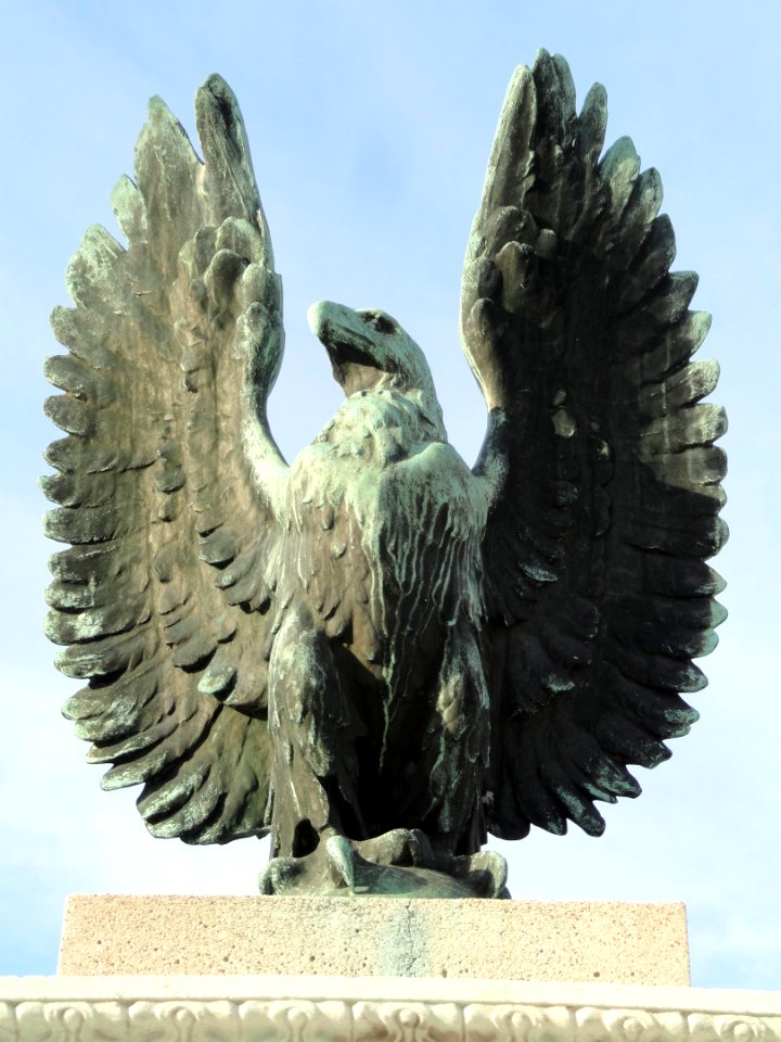 World War I memorial, detail - Uxbridge, Massachusetts - DSC02808