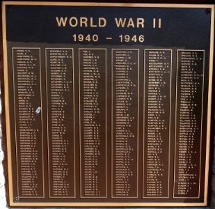 World War II Memorial - Sturbridge Honor Roll - Sturbridge, Massachusetts - DSC05968