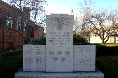World War II, Korean War, and Vietnam War Memorial - Hudson, Massachusetts - DSC08746