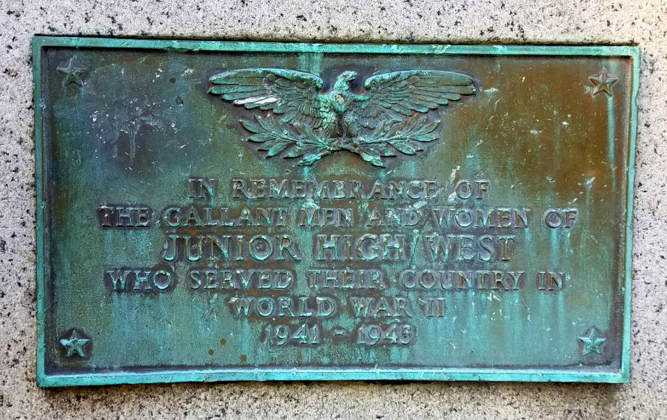 World War II Memorial, Junior High West - Arlington, MA - 20201227 112042