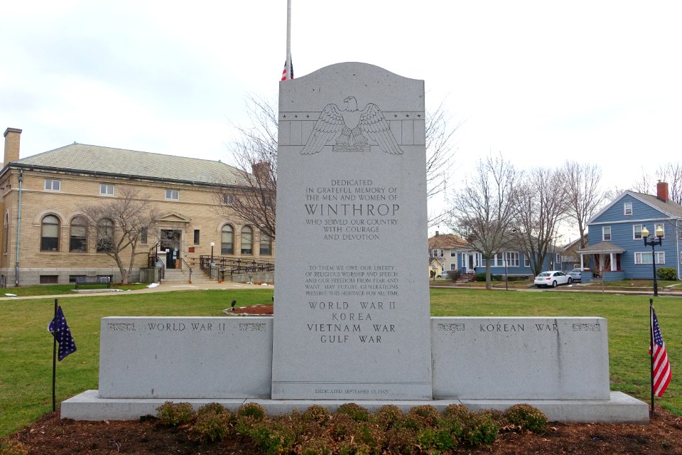 World War II, Korea, Vietnam, and Gulf War Memorial - Winthrop, Massachusetts - DSC04354