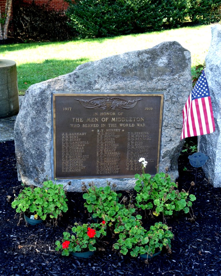 World War I Memorial - Middleton, Massachusetts - DSC06081