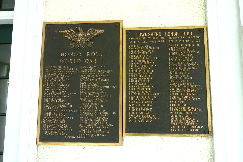World War II, Korean War, and Vietnam War memorials - Townshend, Vermont - DSC08412