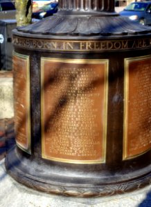 World War II Memorial, plaque 2 of 6 - Chelsea, Massachusetts - DSC09284