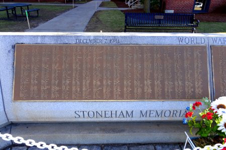 World War II Memorial, 1 of 2 - Stoneham, MA - DSC09467