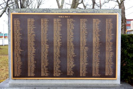 World War II Memorial, 2 of 2 - Veteran's Memorial Park - Maynard, Massachusetts - DSC04900