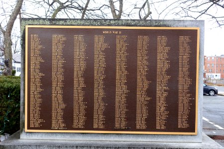World War II Memorial, 1 of 2 - Veteran's Memorial Park - Maynard, Massachusetts - DSC04897