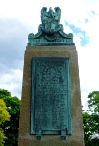 World War Memorial, sculptor unknown, made by T. F. McGann and Sons, Boston, Mass., dedicated 1921 - Leominster, Massachusetts - DSC06185