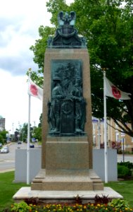 World War Memorial, sculptor unknown, made by T. F. McGann and Sons, Boston, Mass., dedicated 1921 - Leominster, Massachusetts - DSC06177