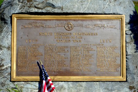 World War I Memorial - North Reading, Massachusetts - DSC05995 photo