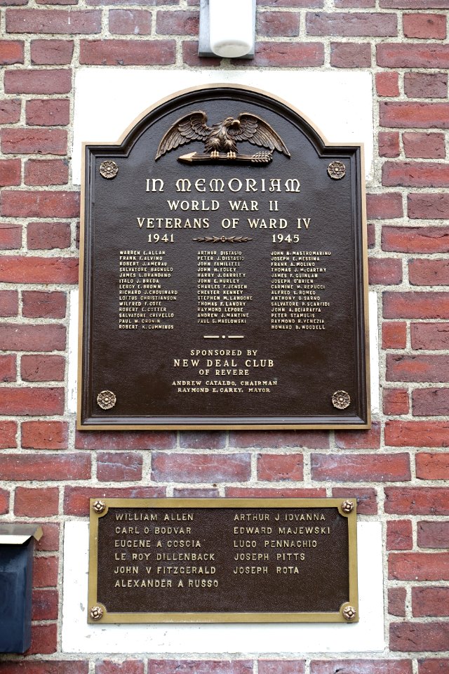 World War II Memorial for Veterans of Ward IV - Revere, Massachusetts - DSC04422