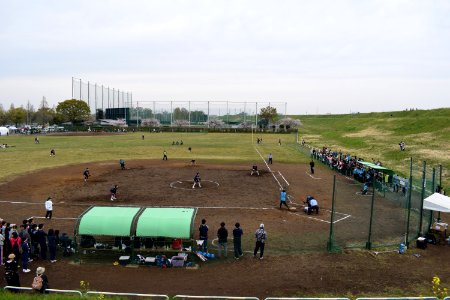Women game near Yakult Toda baseball field