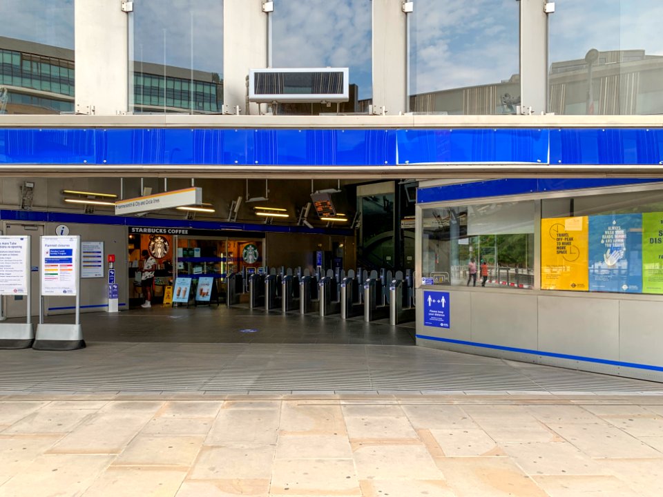 Wood Lane station inside 2020