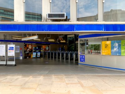 Wood Lane station inside 2020