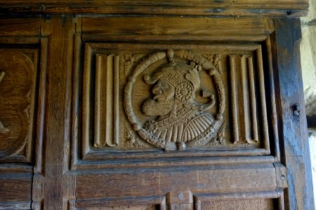 Wood panelling in the Parlour or Dining Room, Haddon Hall - Bakewell, Derbyshire, England - DSC02629