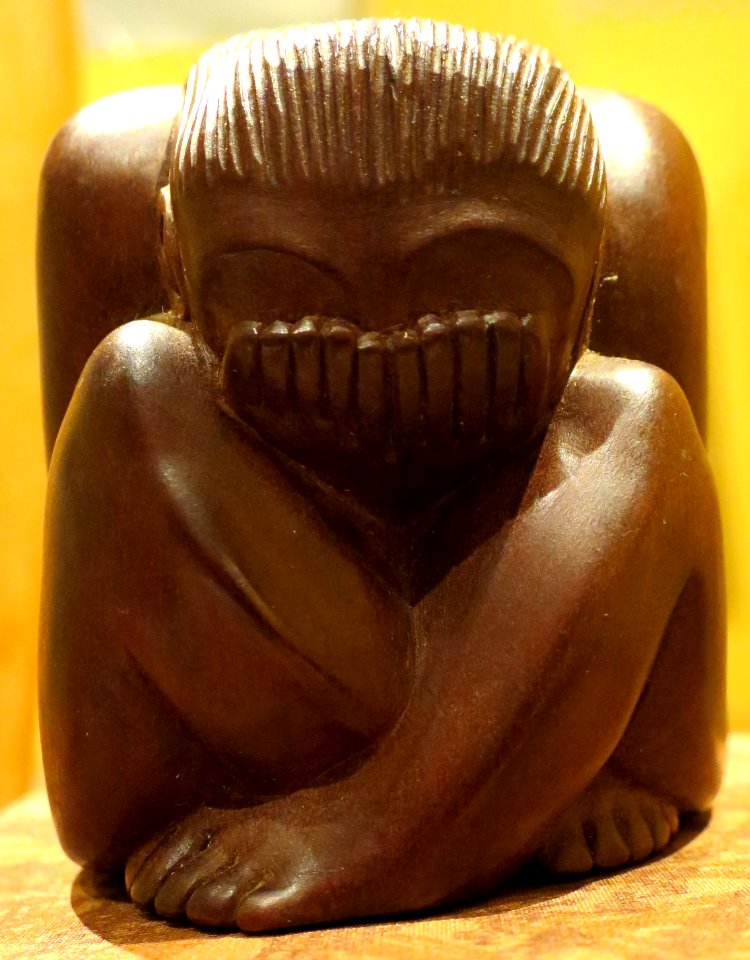 Wood figurine from Hawaii by an unknown artist, c. 1930s