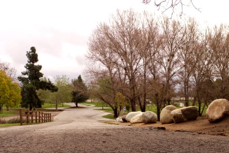 Woodley park access road