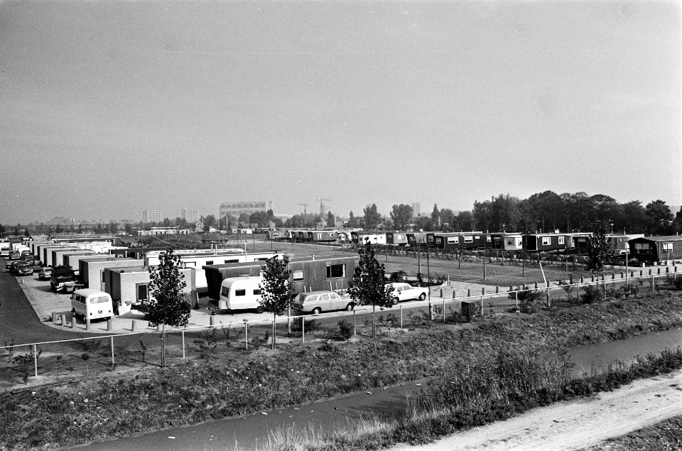 Woonwagenkamp Noord Akerweg , Osdorp opdracht Coordinatie Commissie Woonwagenwe, Bestanddeelnr 928-2117