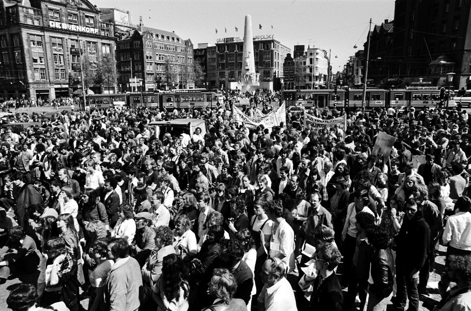 Woonwoededag op de Dam in Amsterdam overzicht, Bestanddeelnr 930-8212