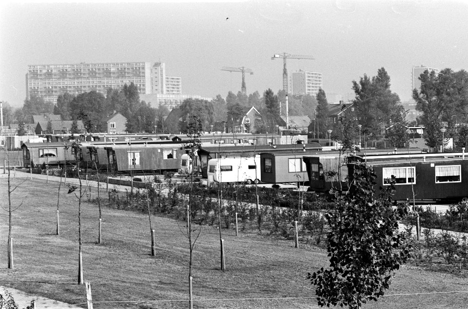 Woonwagenkamp Noord Akerweg , Osdorp opdracht Coordinatie Commissie Woonwagenwe, Bestanddeelnr 928-2116