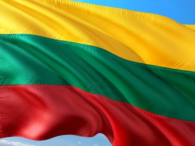 Flag lithuania europe
