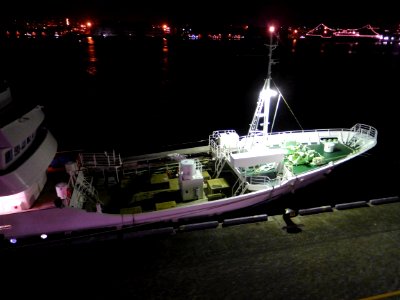 Work area of Shirochidori a training vessel of Mie maritime high school