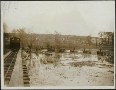 Work of our engineers bridge making, Bestanddeelnr 158-1727