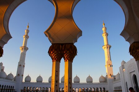 Muslim amazing sheikh zayed grand mosque photo