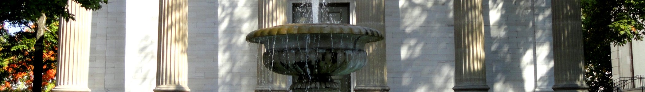 WV banner Bluegrass Region Fountain outside the Old State Capitol in Frankfort
