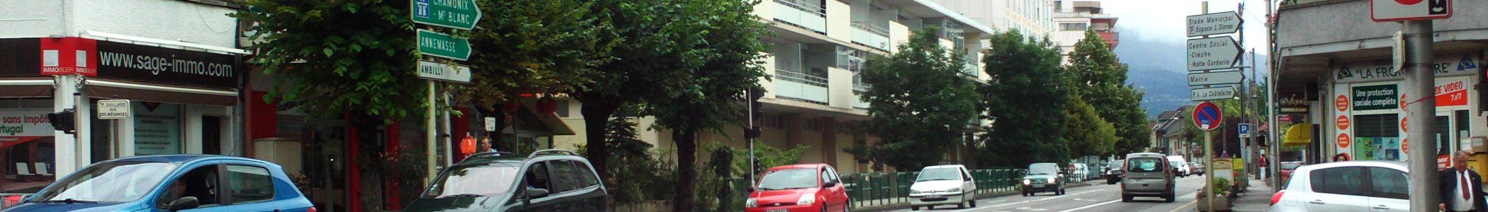 WV Driving in France banner Annemasse street