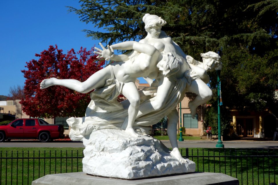 Wrestling Bacchantes by Aristide Petrilli - Sunken Gardens - Atascadero, CA - DSC05355