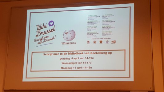 Writing weeks Brussels 2016 in Koekelberg, 5 April 2016 (2)