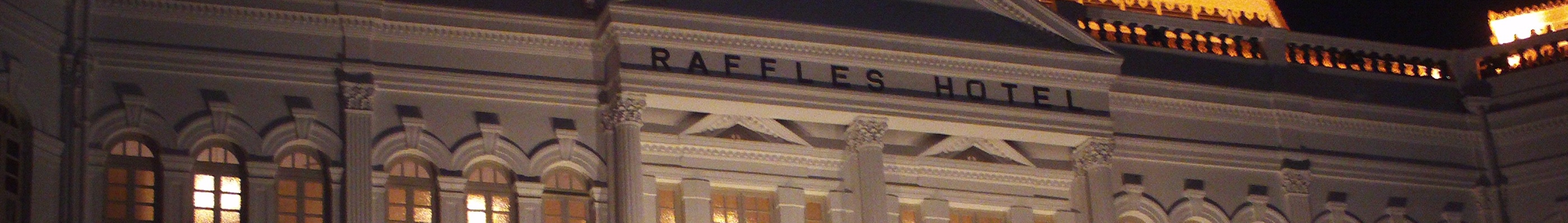 WV banner Raffles hotel Singapore