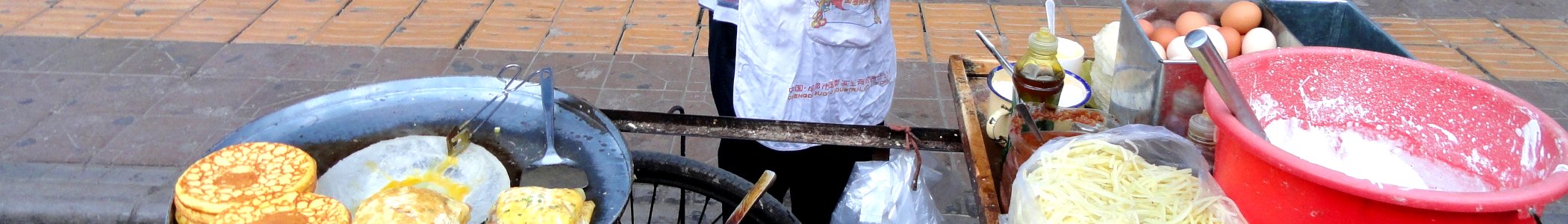 WV banner Pancakes on the street in Kunming