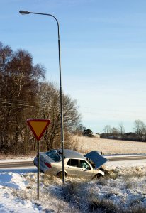 Wrecked car at Tuntorp, Brastad 2
