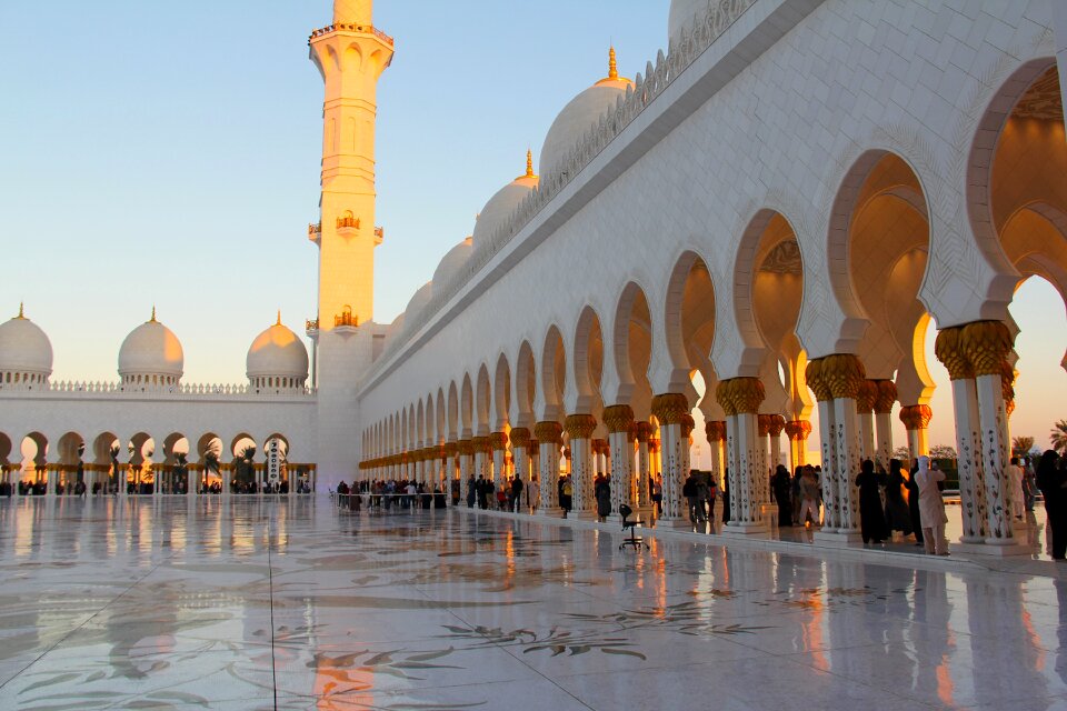 Muslim amazing sheikh zayed grand mosque